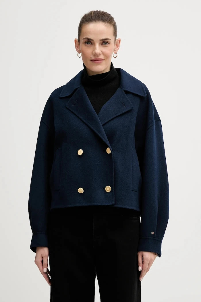 Палто с вълна Tommy Hilfiger