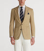 Wool Twill Windowpane Check Bourdon Blazer