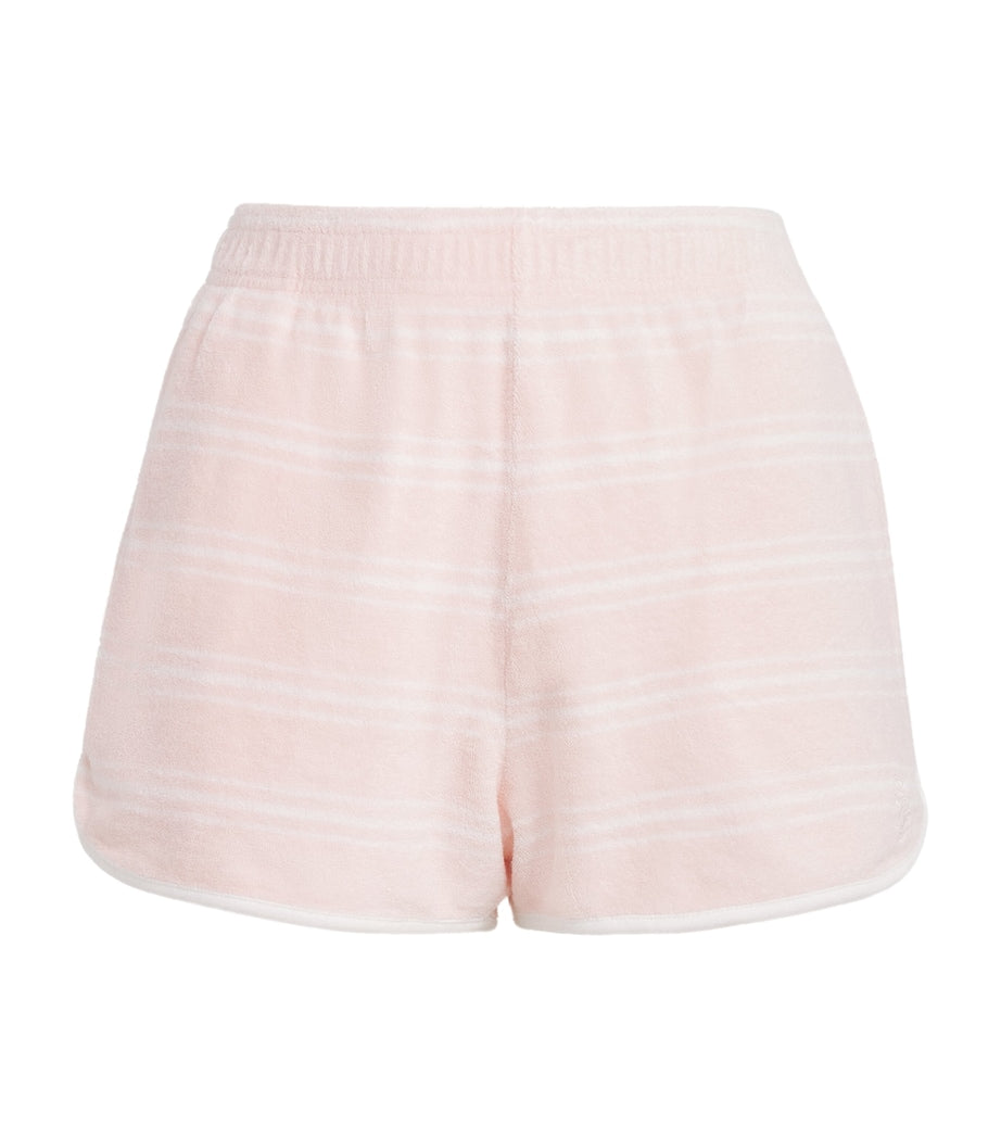 Pink Terry Stripe Shorts