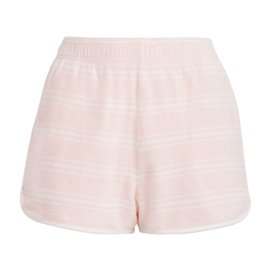 Pink Terry Stripe Shorts