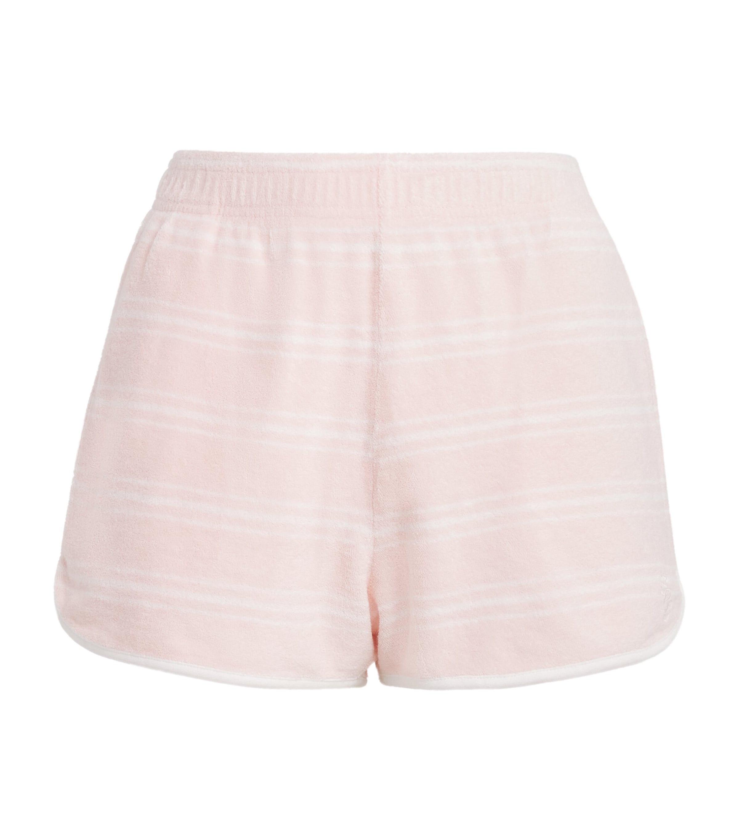 Pink Terry Stripe Shorts
