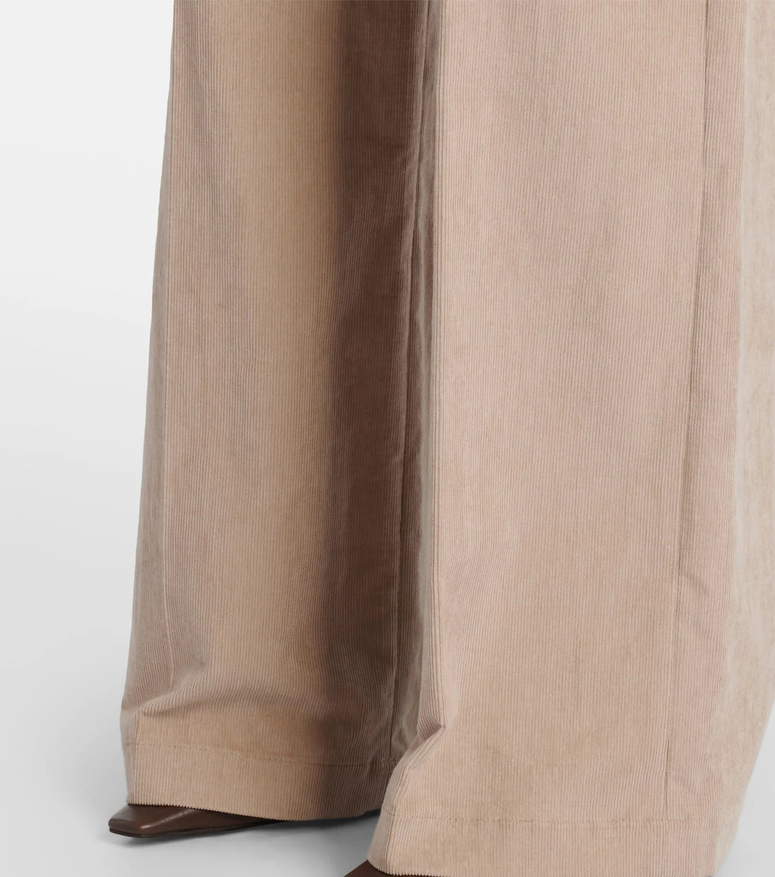Brunello Cucinelli - Pamuk kadife geniş paça pantolon