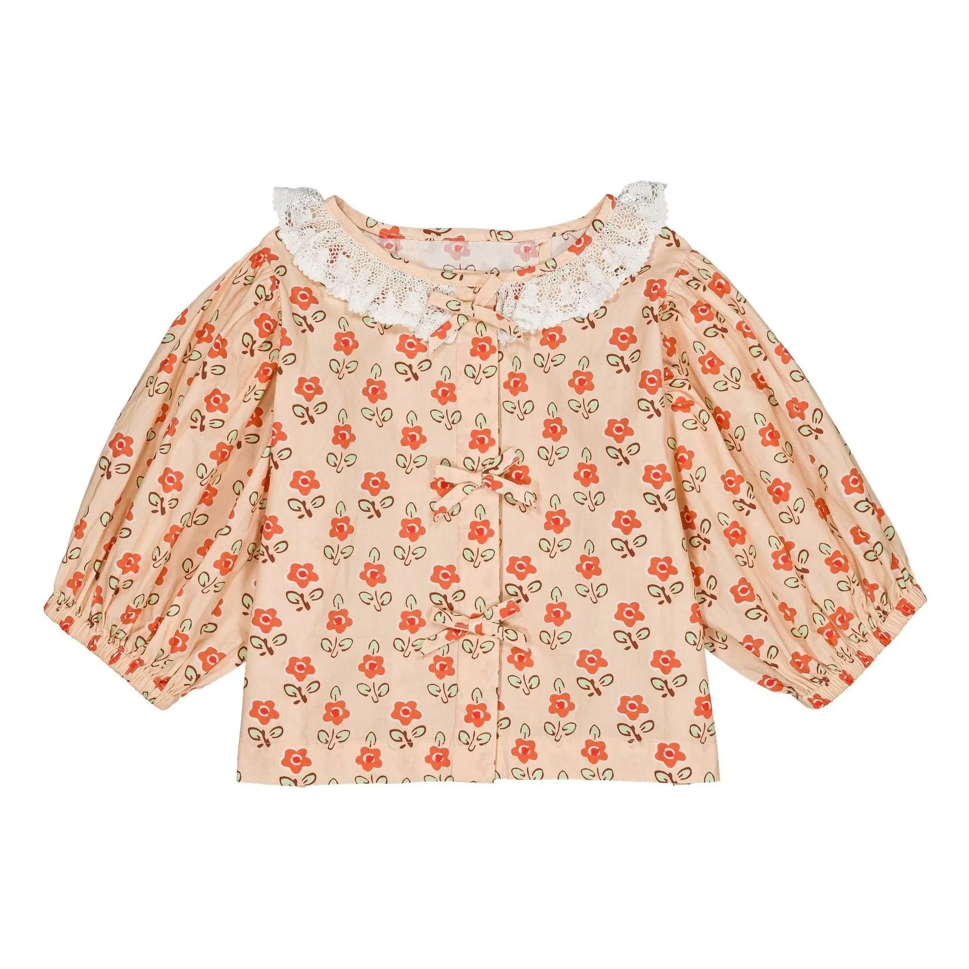Hello Simone - Pia Blouse Fleurie | Apricot