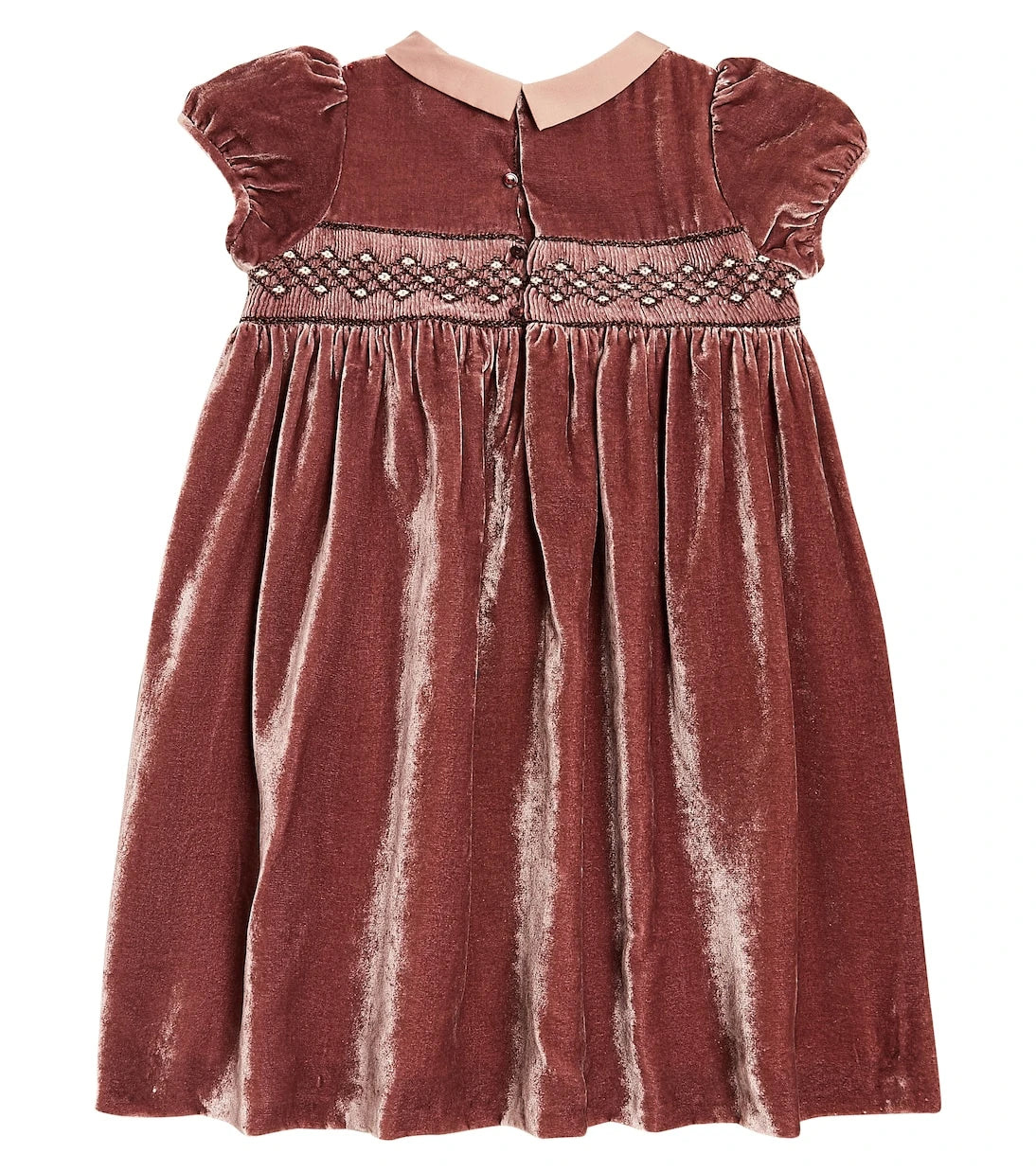 Bonpoint - Blossom embroidered velvet dress