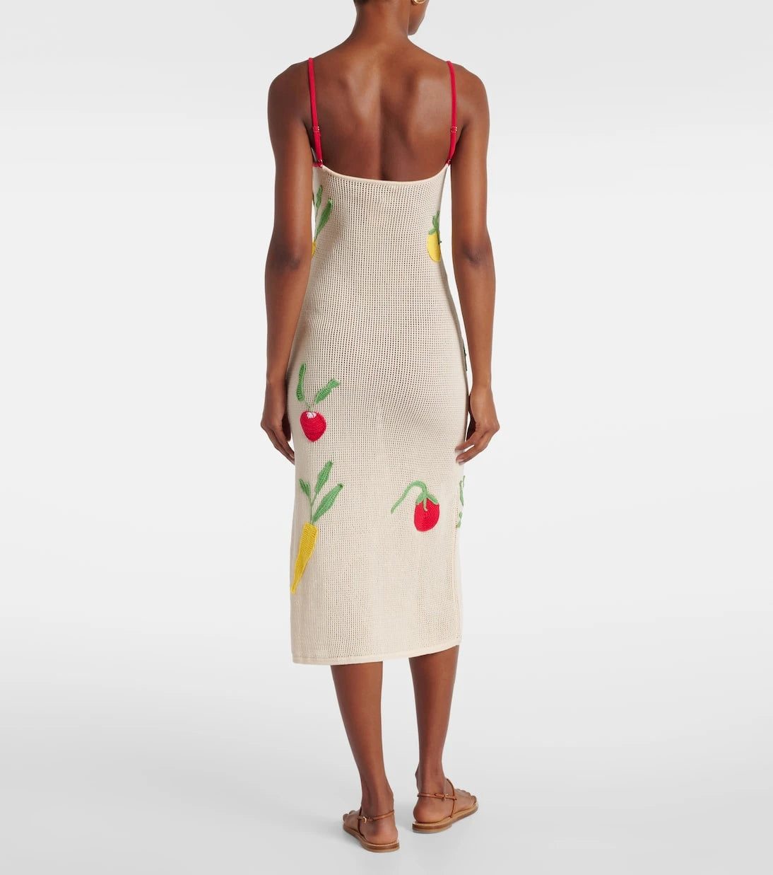 Staud - Adeline crochet cotton beach dress