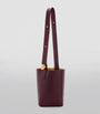 LOEWE Burgundy Medium Leather Pebble Bucket Bag