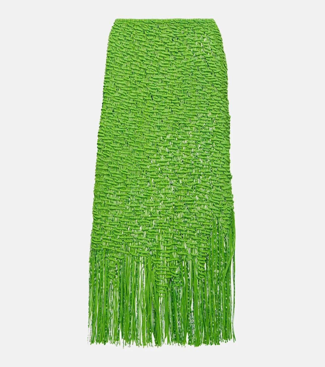 Roberta Einer - Element fringed cotton midi skirt