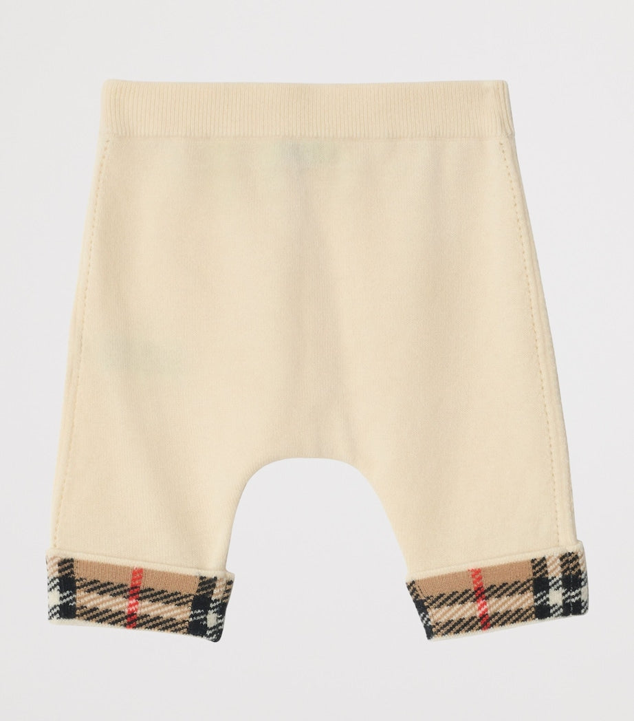 Burberry Kids Cashmere Check-Trim Cardigan and Trousers Set (1-18 Months)