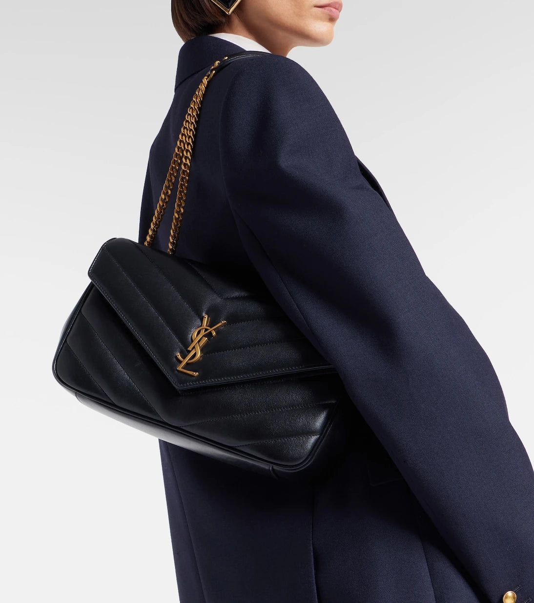 Saint Laurent - Loulou Medium leather shoulder bag