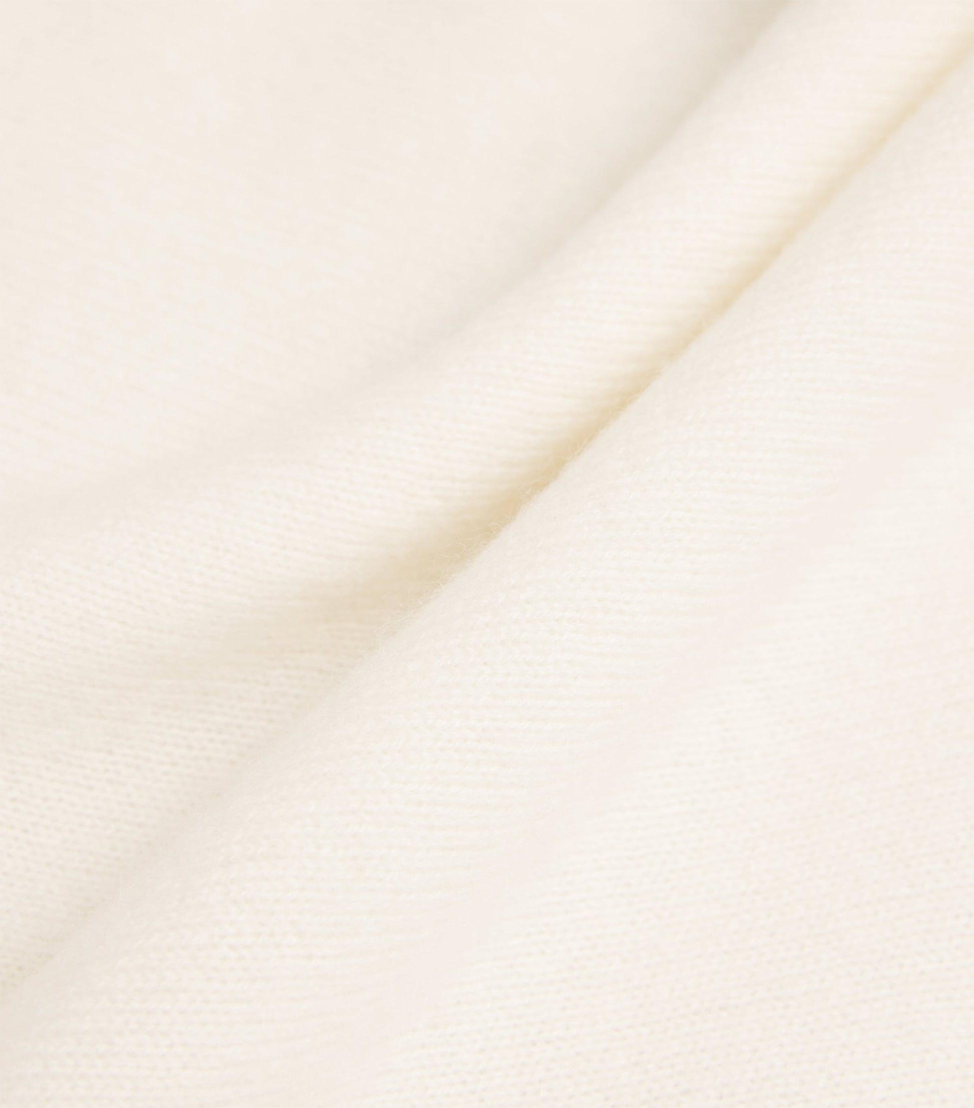Soft Goat White Cashmere Short-Sleeve Sweater