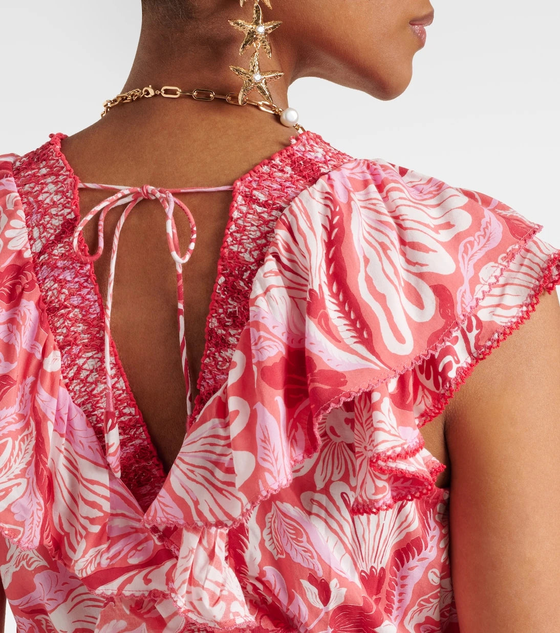 Poupette St Barth - Carol floral satin minidress