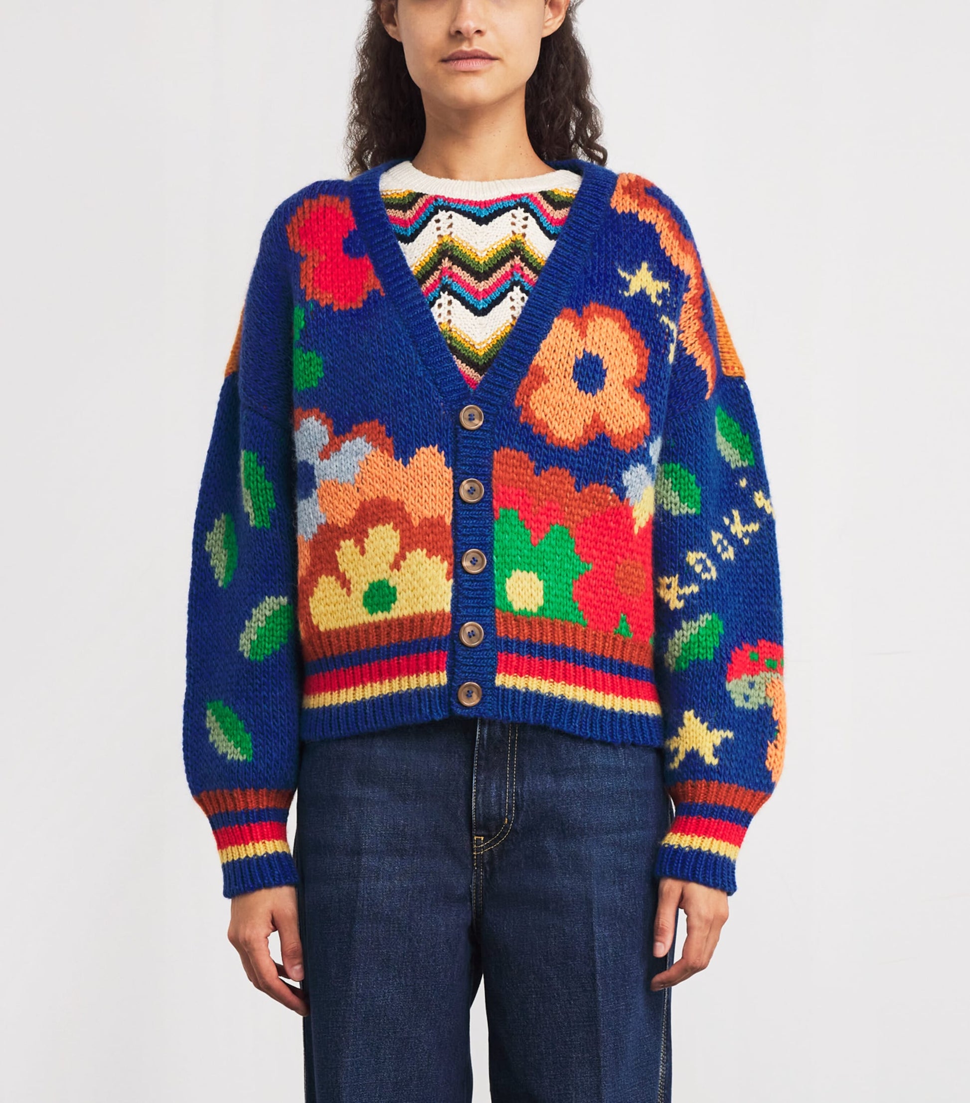 Multi The Button Cardigan