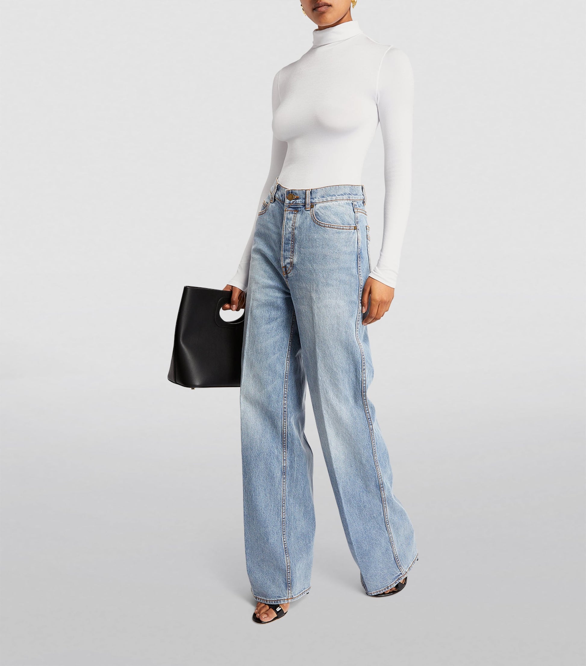 Wolford Black Rollneck Colorado Bodysuit