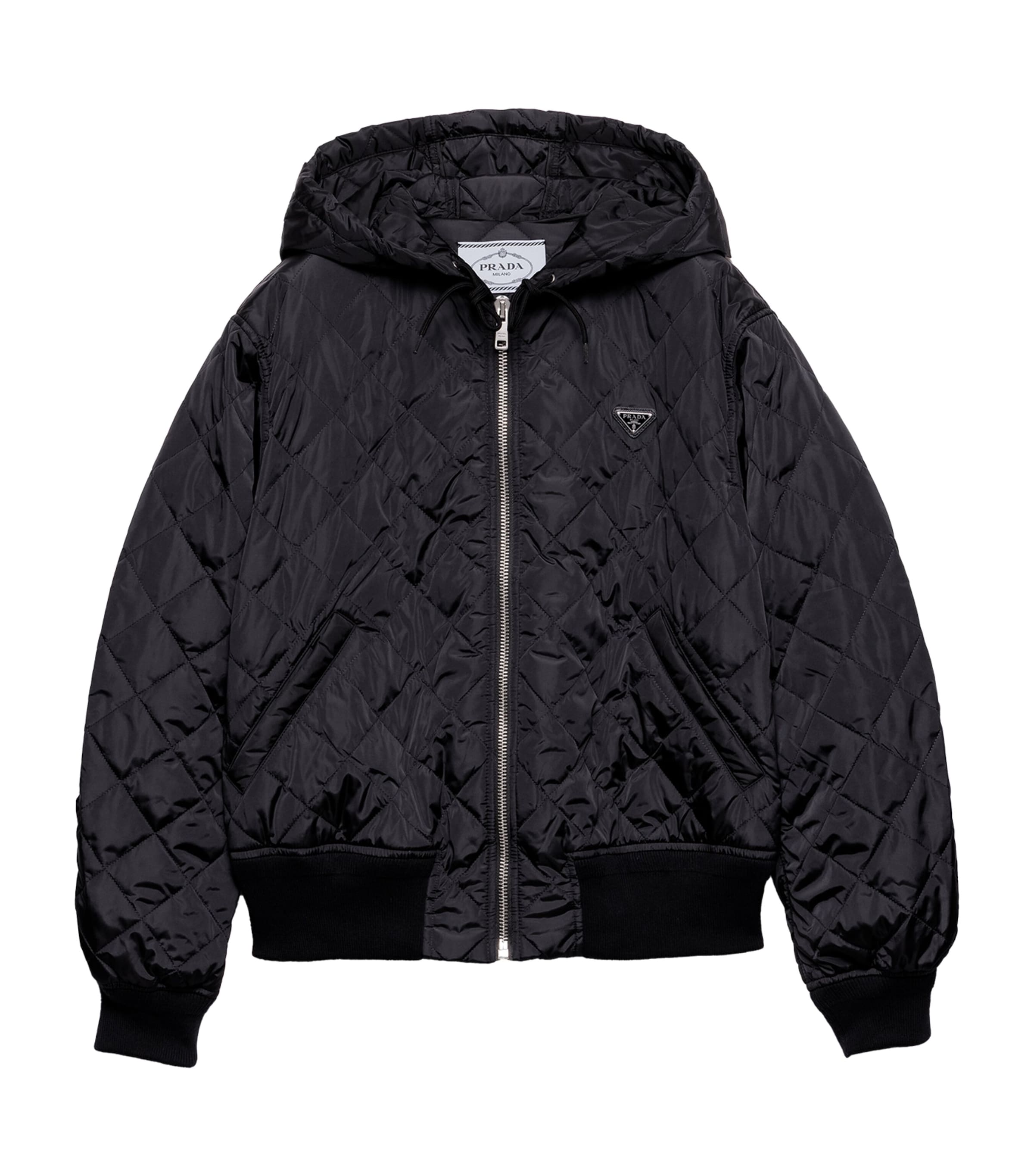 Prada Blue Re-Nylon Quilted Jacket