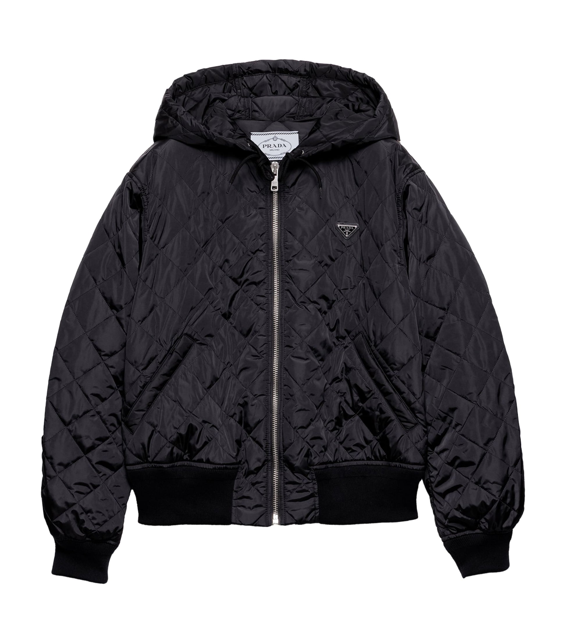 Prada Blue Re-Nylon Quilted Jacket
