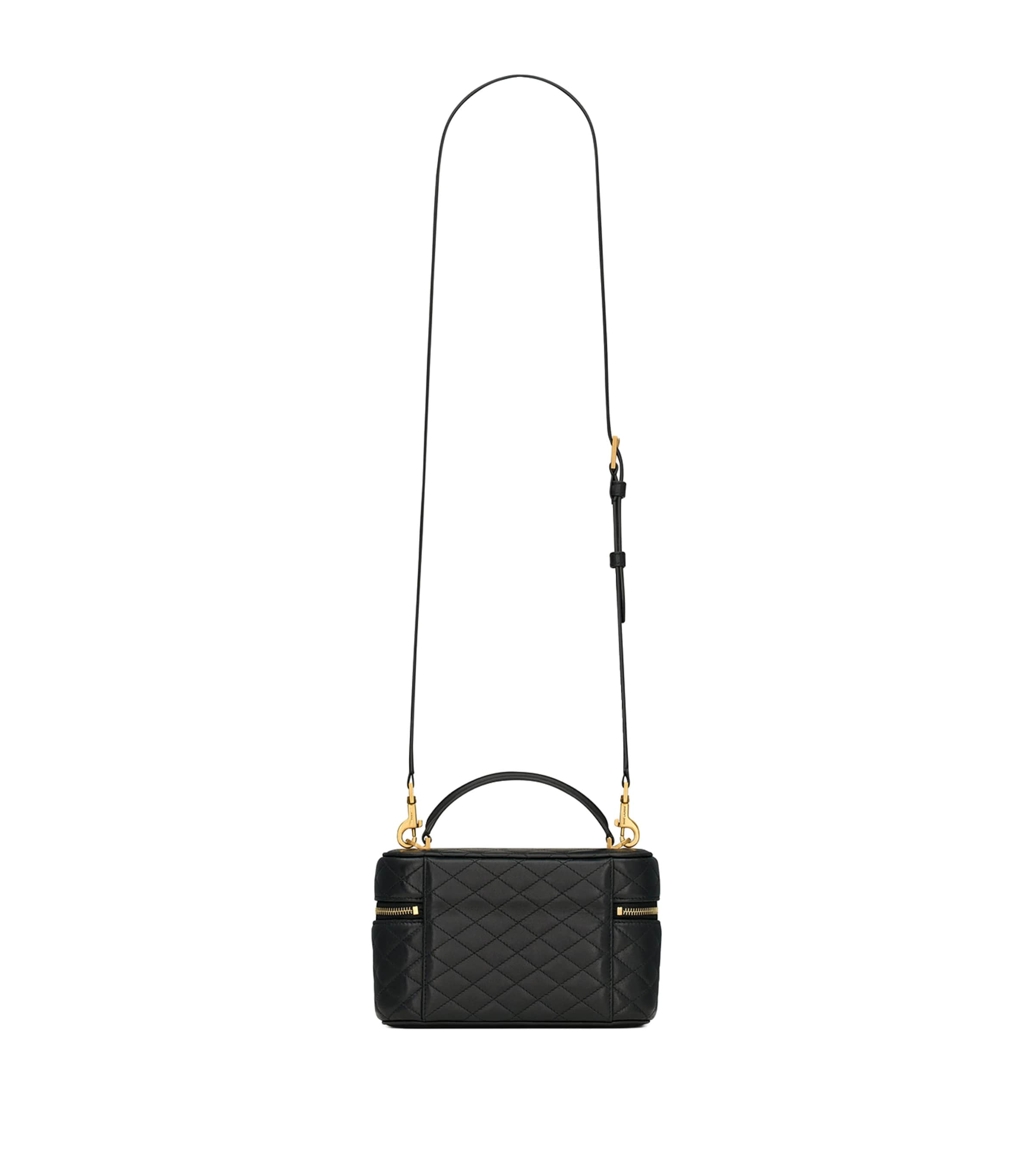Saint Laurent Black Mini Gaby Top-Handle Bag