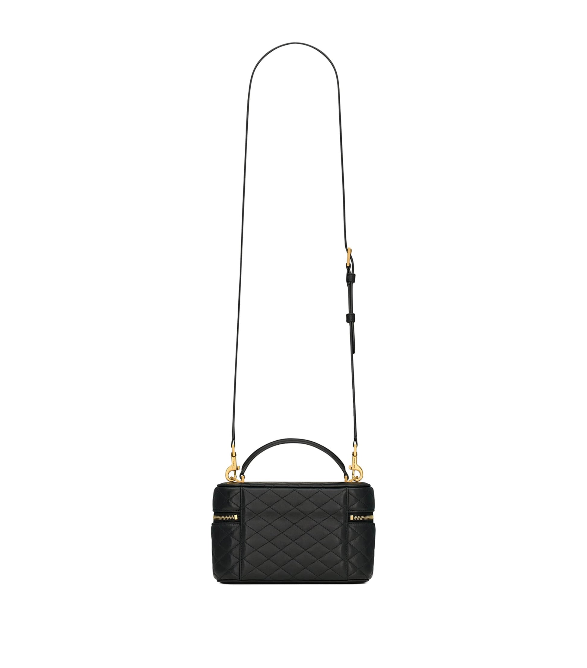 Saint Laurent Black Mini Gaby Top-Handle Bag