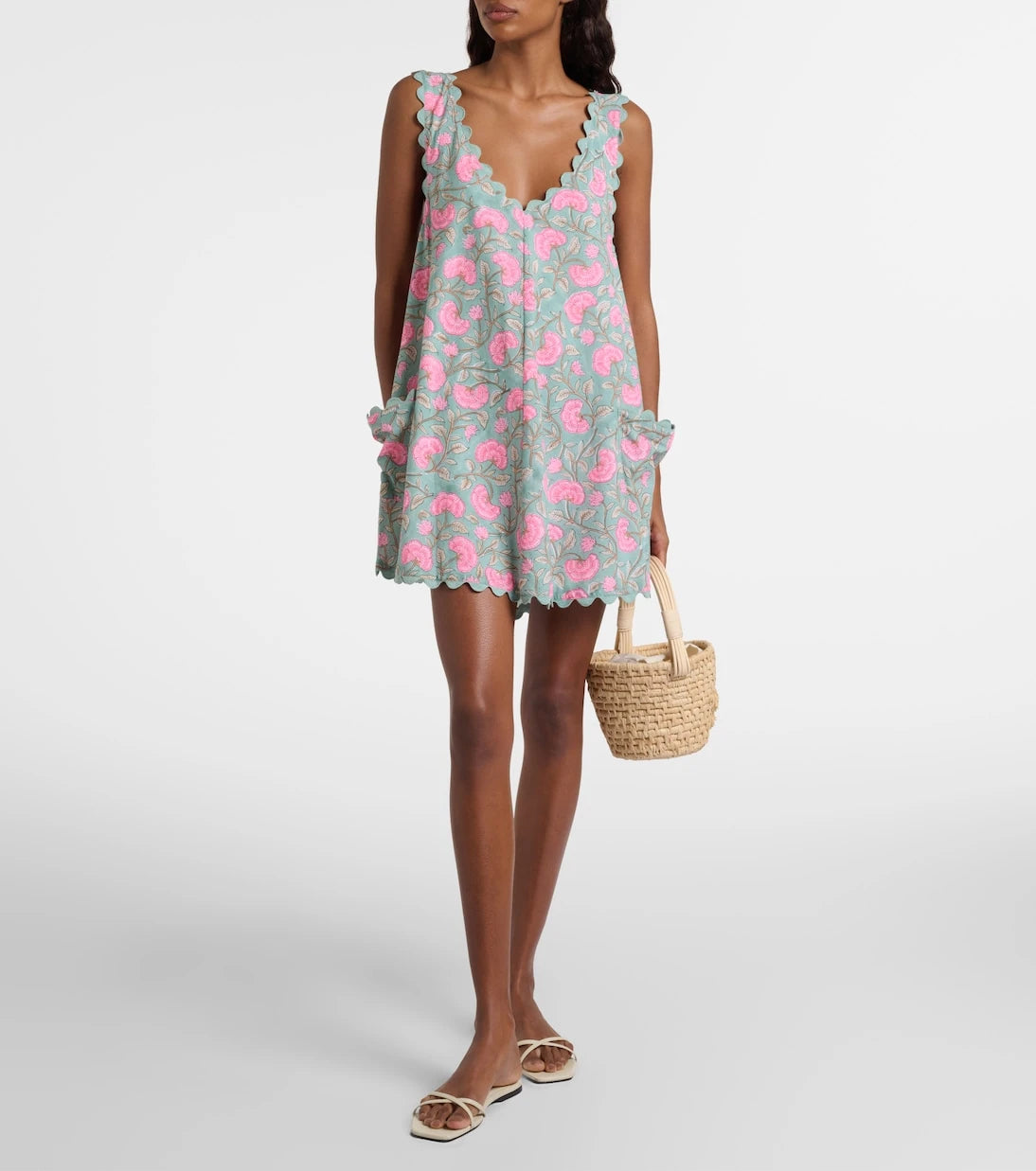 Juliet Dunn - Floral cotton minidress