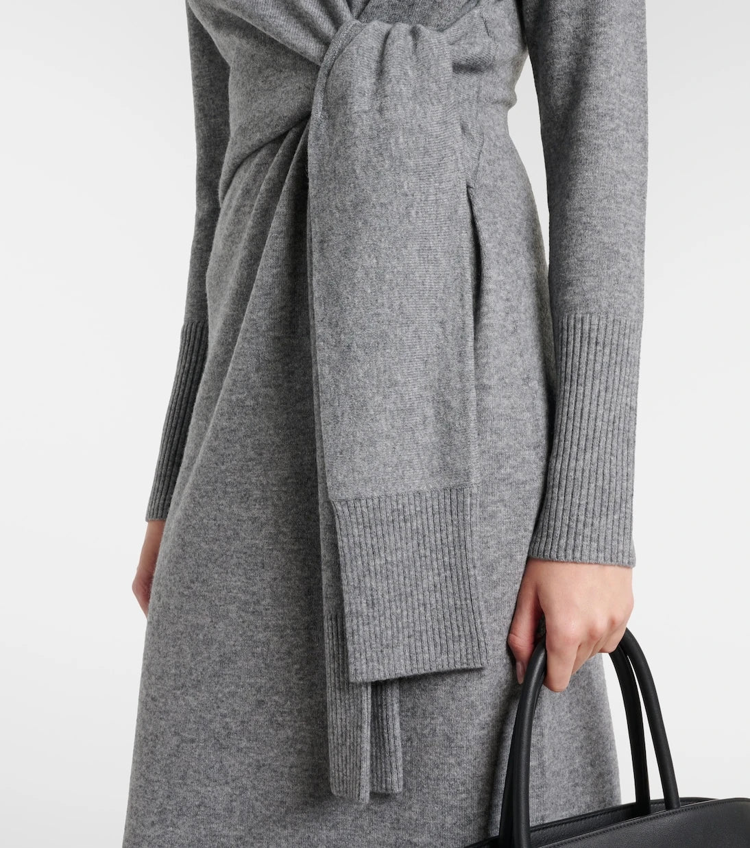 Veronica Beard - Salomez wool and cashmere wrap midi dress