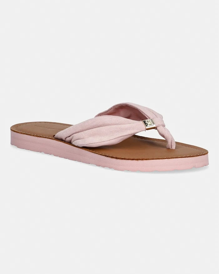 Tommy Hilfiger Kadın TH LTR FOOTBED SUMMER SANDAL Terlik
