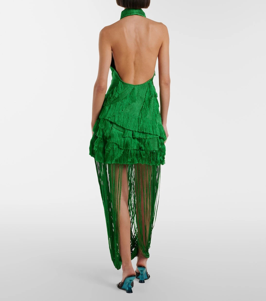 Xu Zhi - Draped fringed miniskirt