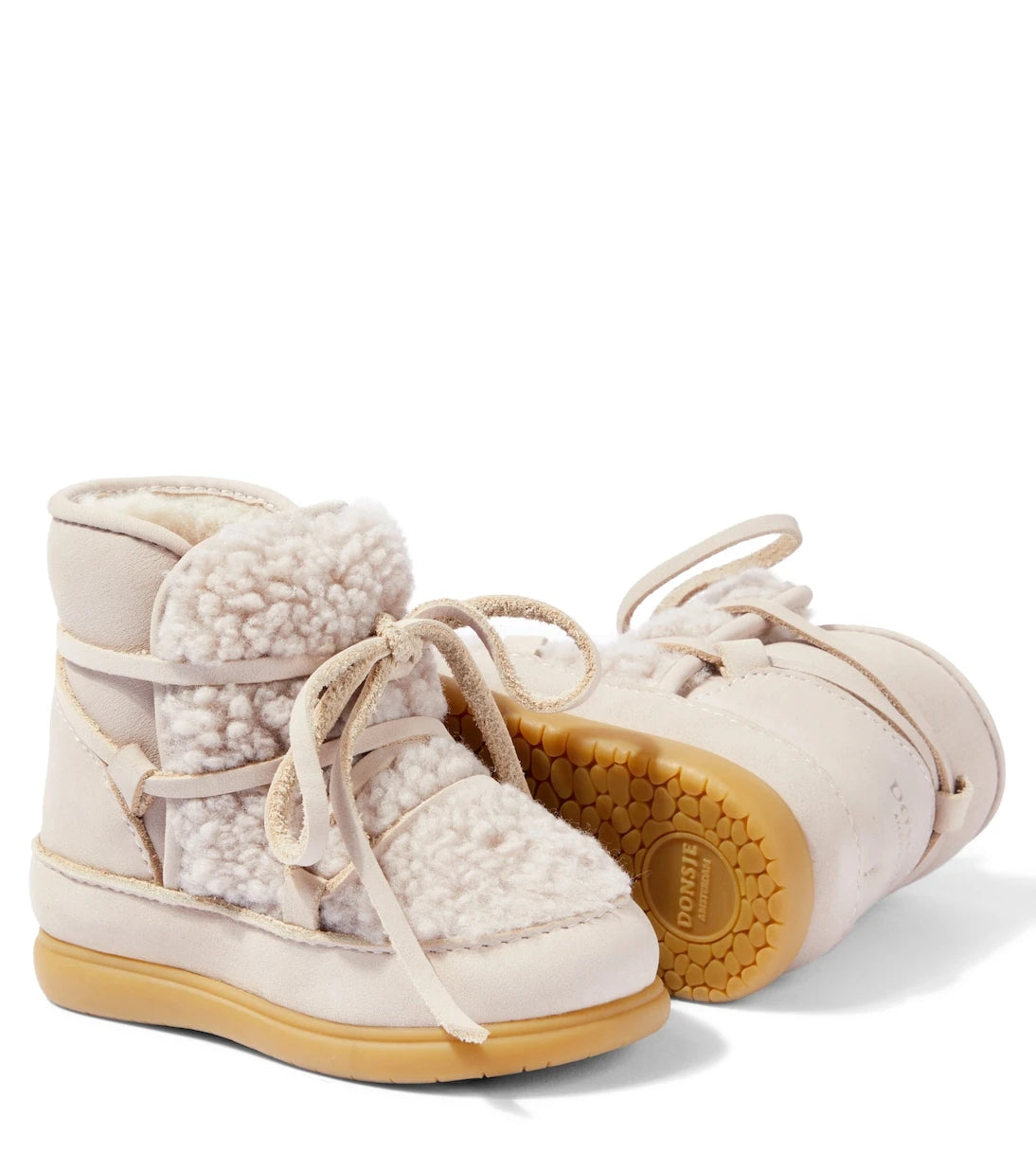 Donsje - Baby Ceysa teddy and leather booties