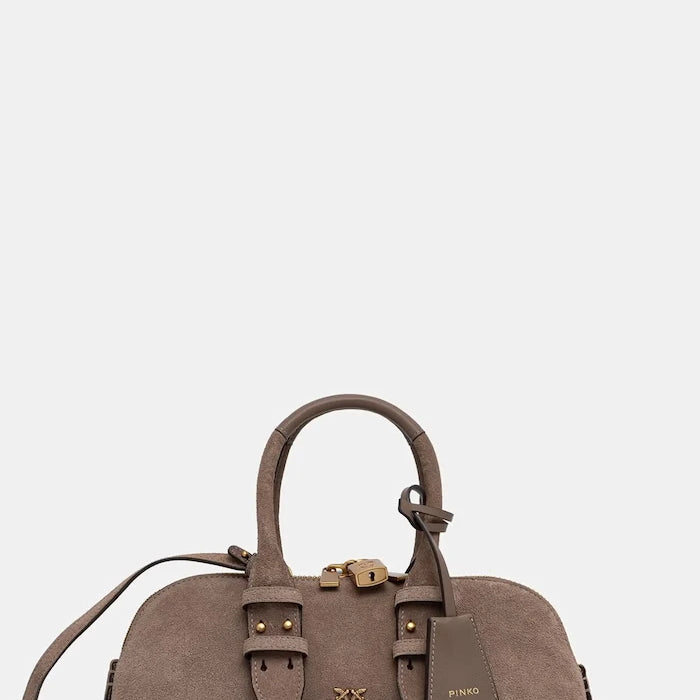 Pinko Horizontal Kadın Süet Baguette Çanta