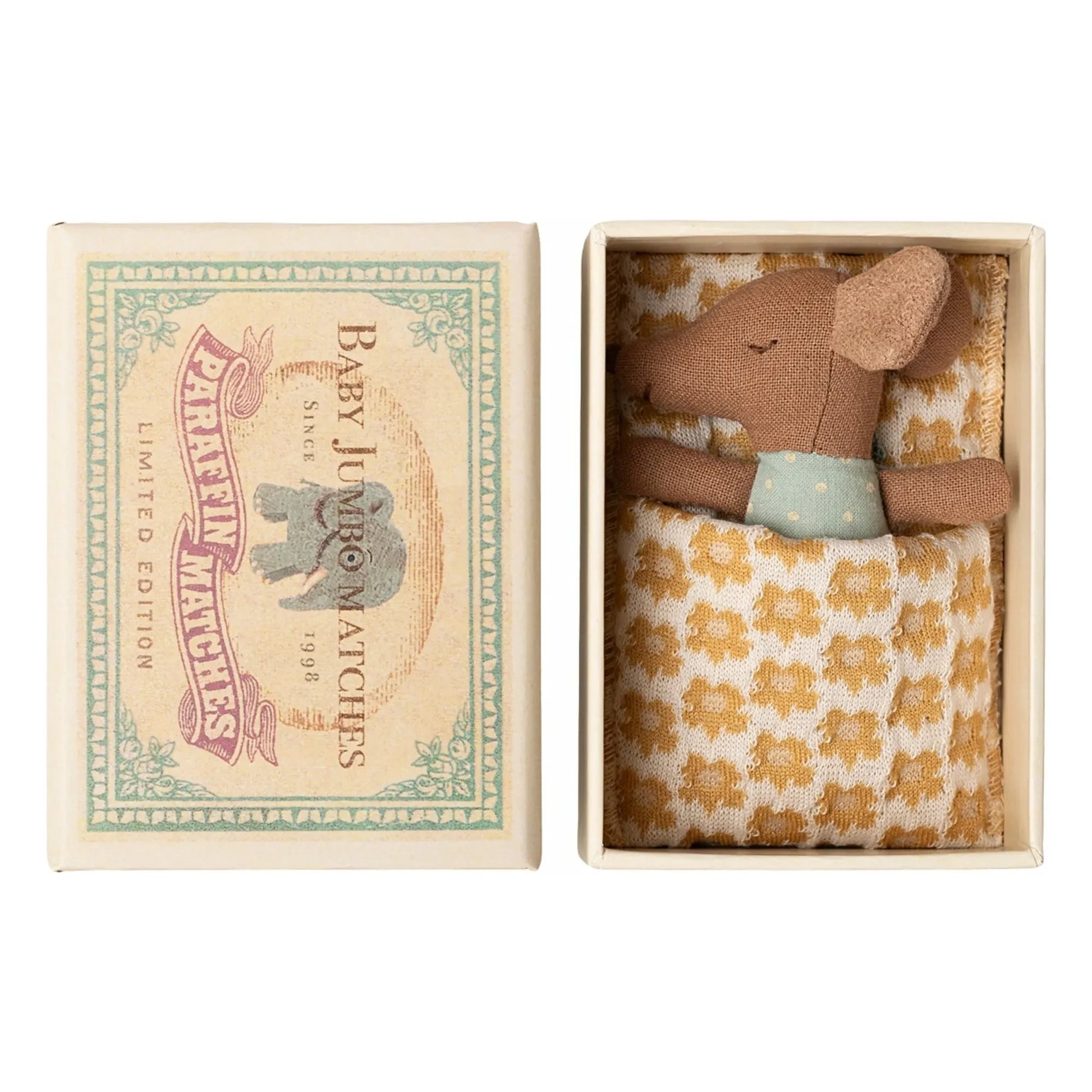 Maileg - Sleepy wakey" baby mouse in box | Blue