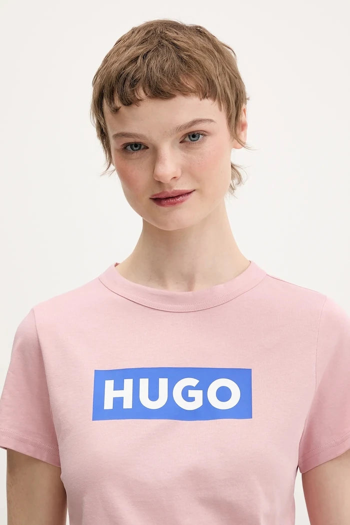 HUGO Blue basic kadın pamuklu Classic Tee_B