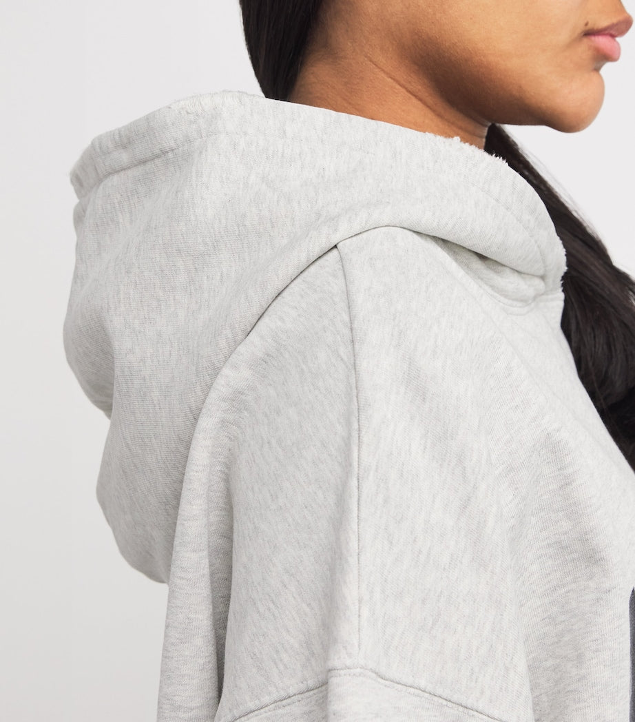 Grey Cotton Logo Harvey Hoodie