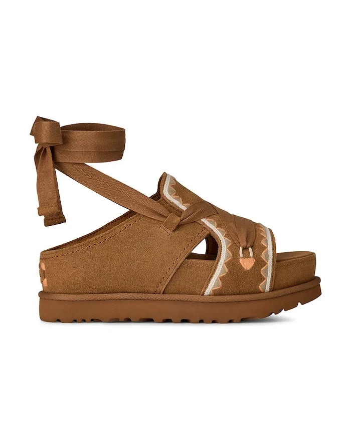 Велурени сандали UGG W Goldenstar Hi Artistitch