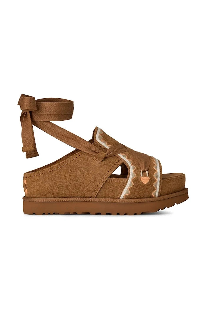 UGG W Goldenstar Hi Artistitch Süet Sandalet