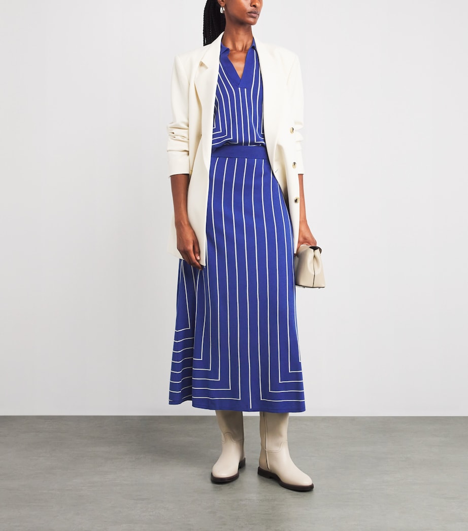 Multi Stripe Jacquard Maxi Skirt