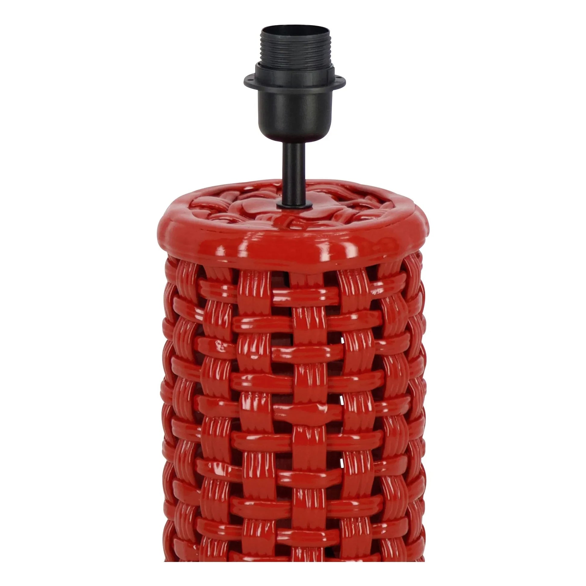 House of Capricorn - Cesta ceramic lamp base | Red