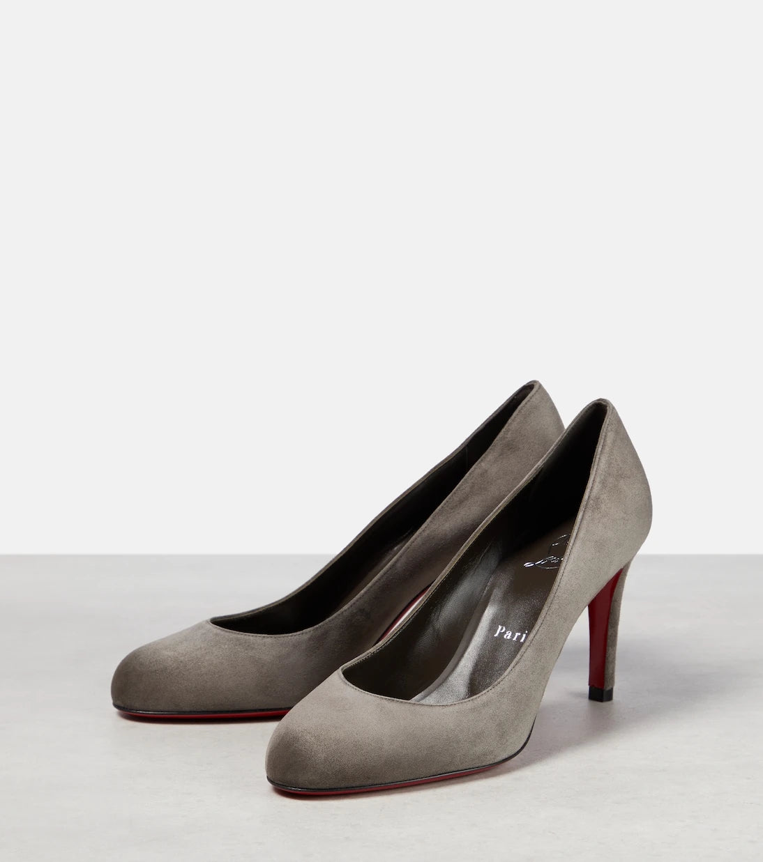 Christian Louboutin - حذاء بامبي 85 من الشمواه بكعب عالٍ