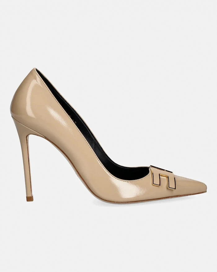 Кожени обувки с тънък ток Elisabetta Franchi