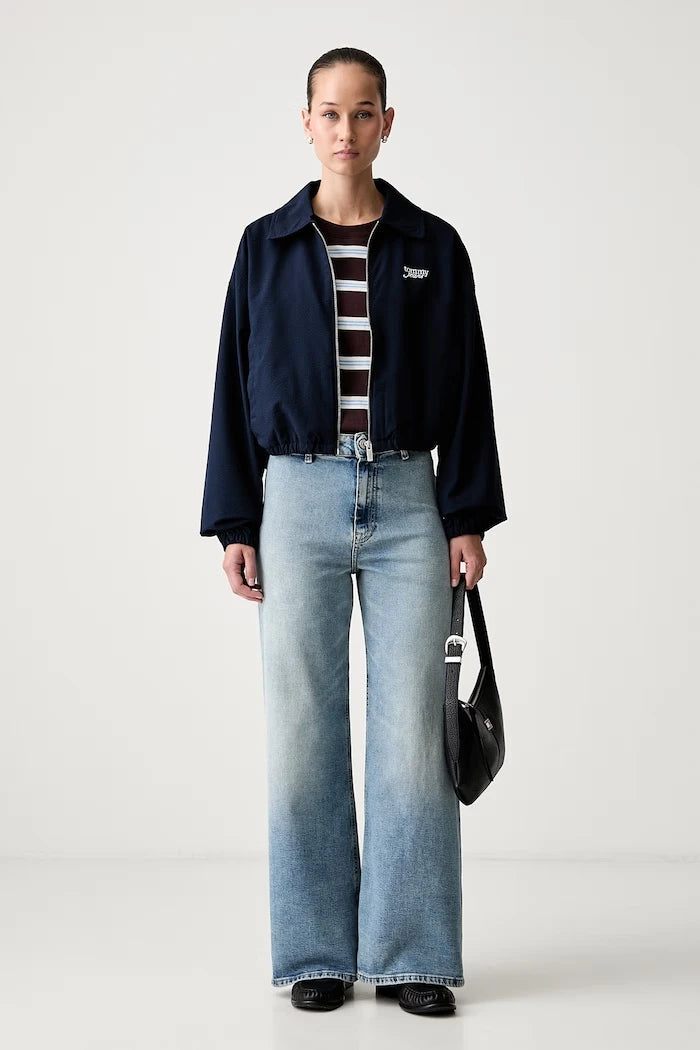 Tommy Hilfiger wide leg kadın jean pantolon