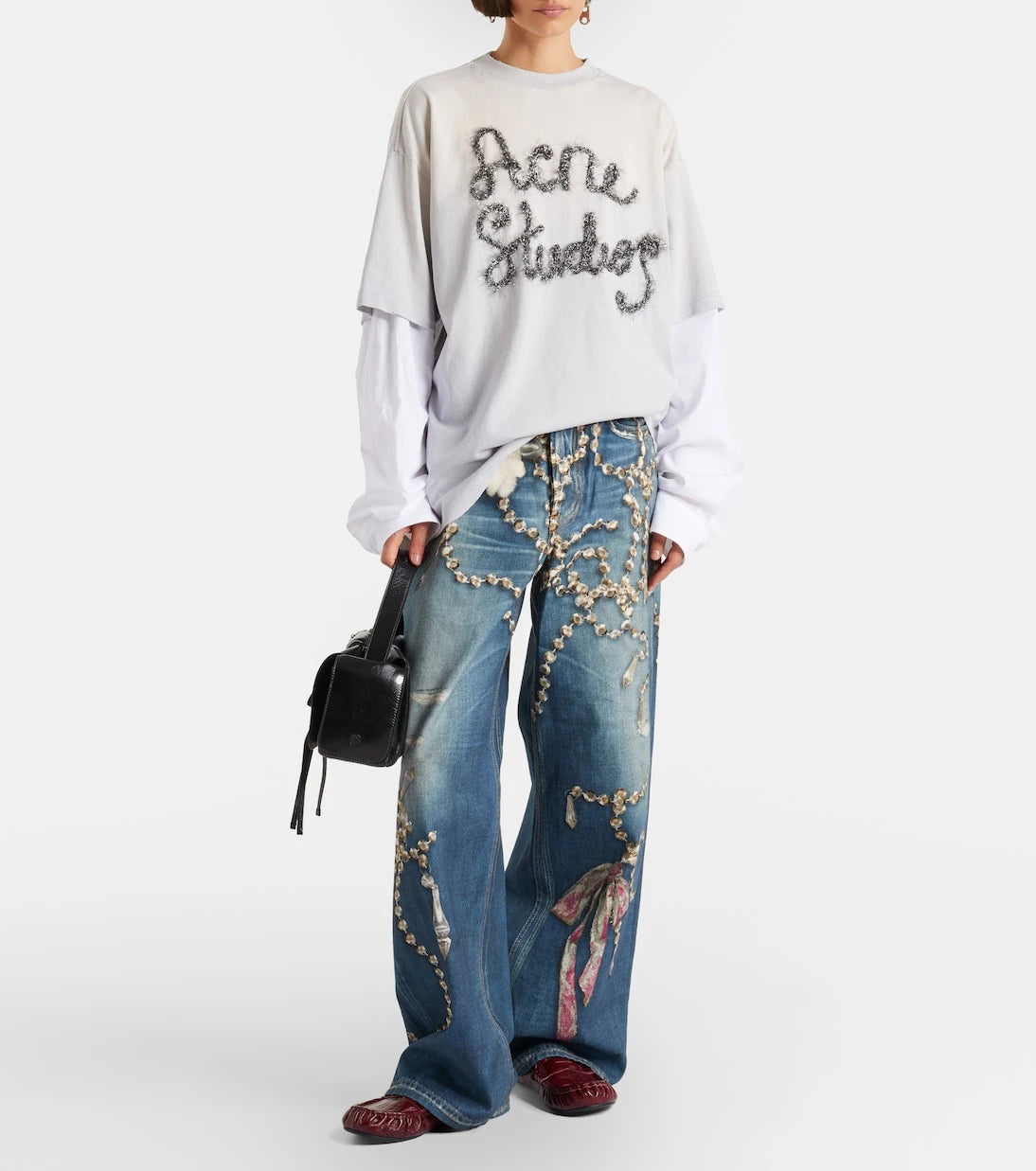 Acne Studios - Edra layered cotton t-shirt