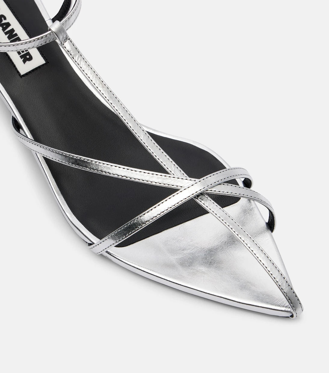 Jil Sander - Metallic leather sandals
