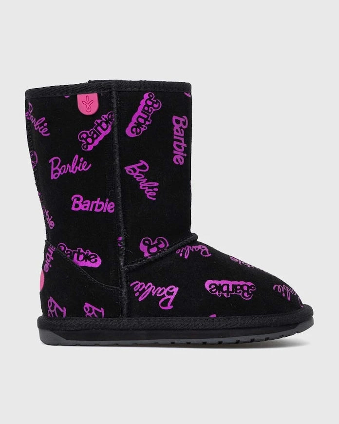 Çocuk süet botlar Emu Australia Barbie? Wallaby Print Lo