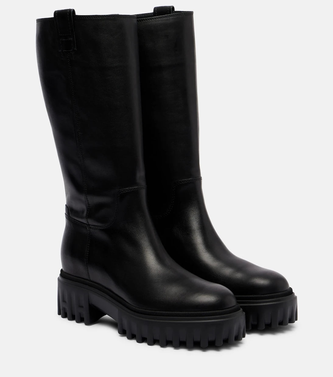 Hogan - H700 leather mid-calf boots
