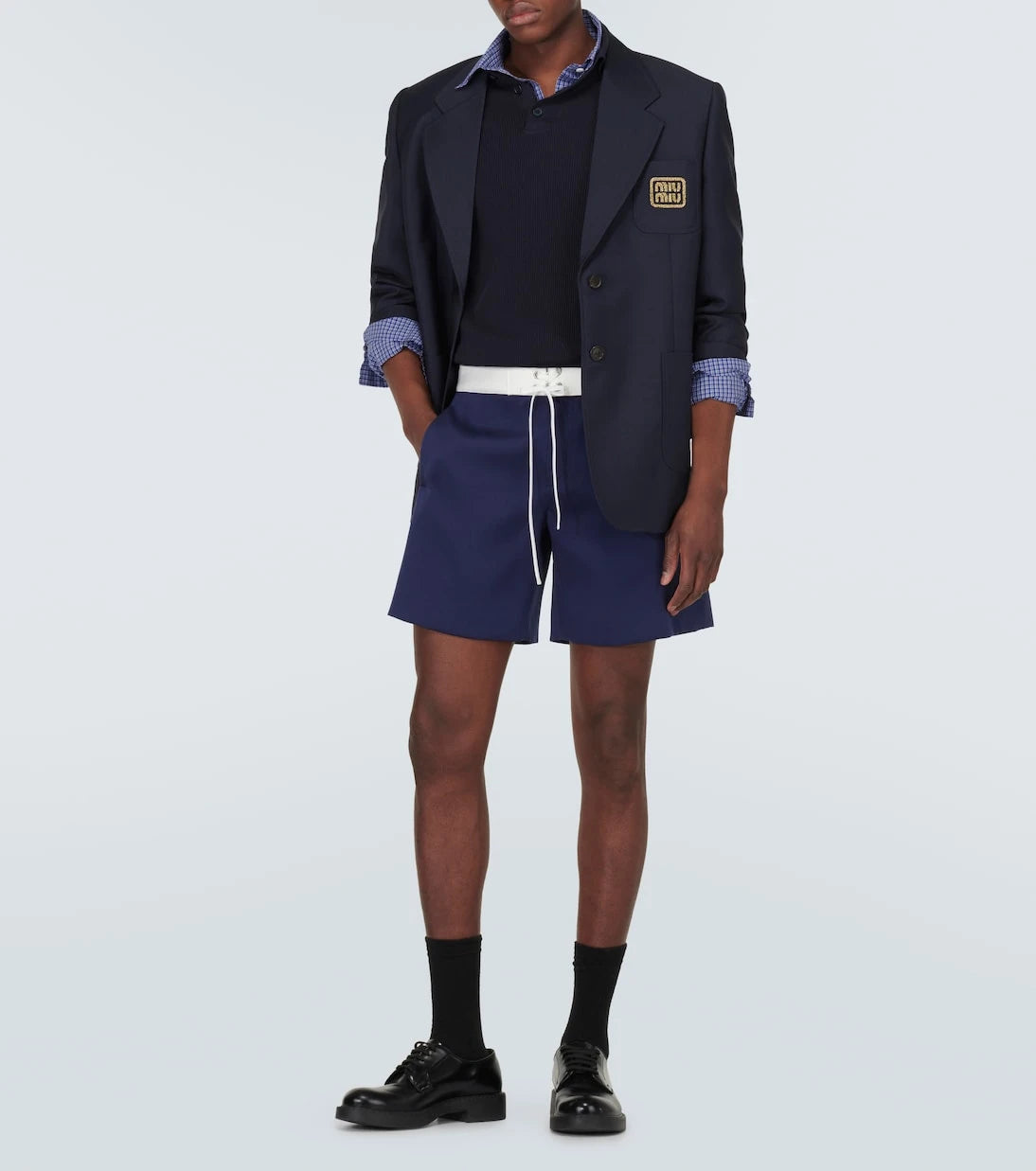 Miu Miu - Satin Bermuda shorts