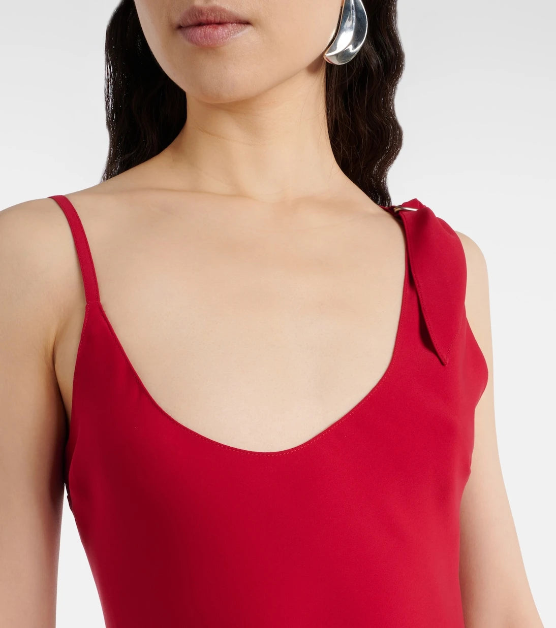 Courrèges - Scarf-detail asymmetric minidress