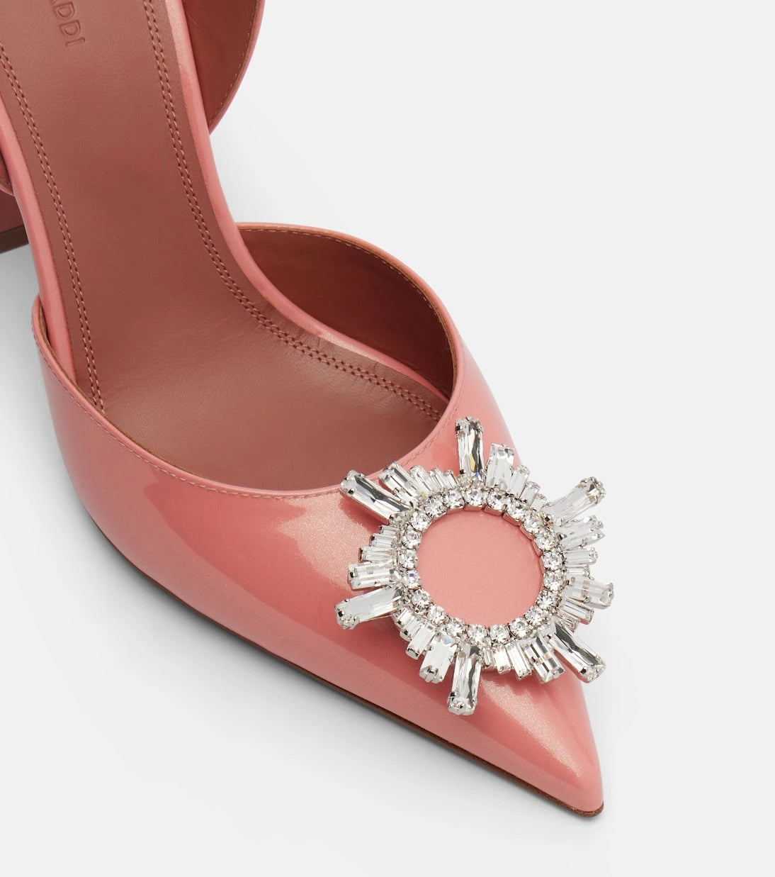 Amina Muaddi - Begum 95 patent leather slingback pumps