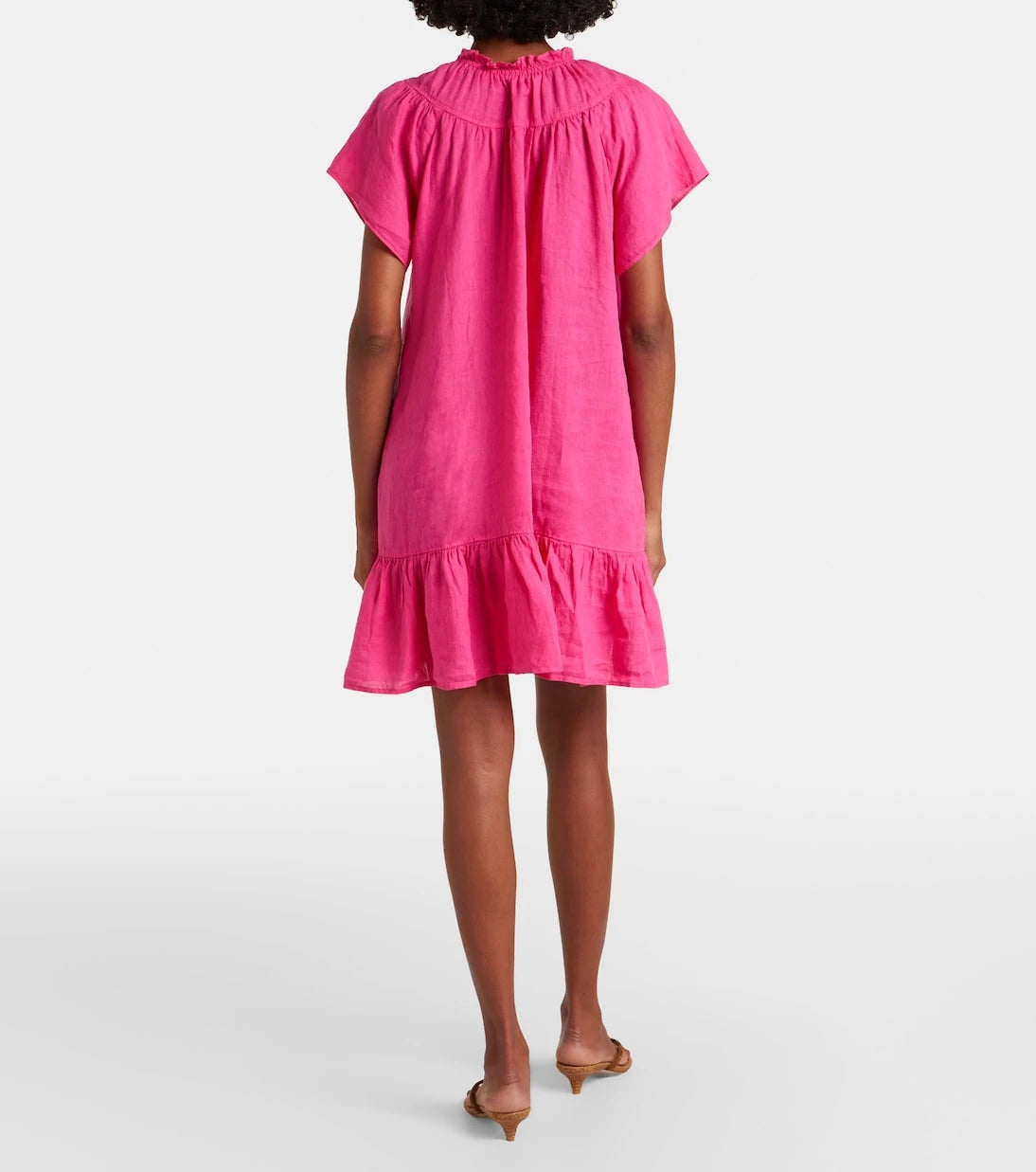 Velvet - Livvy tiered linen minidress