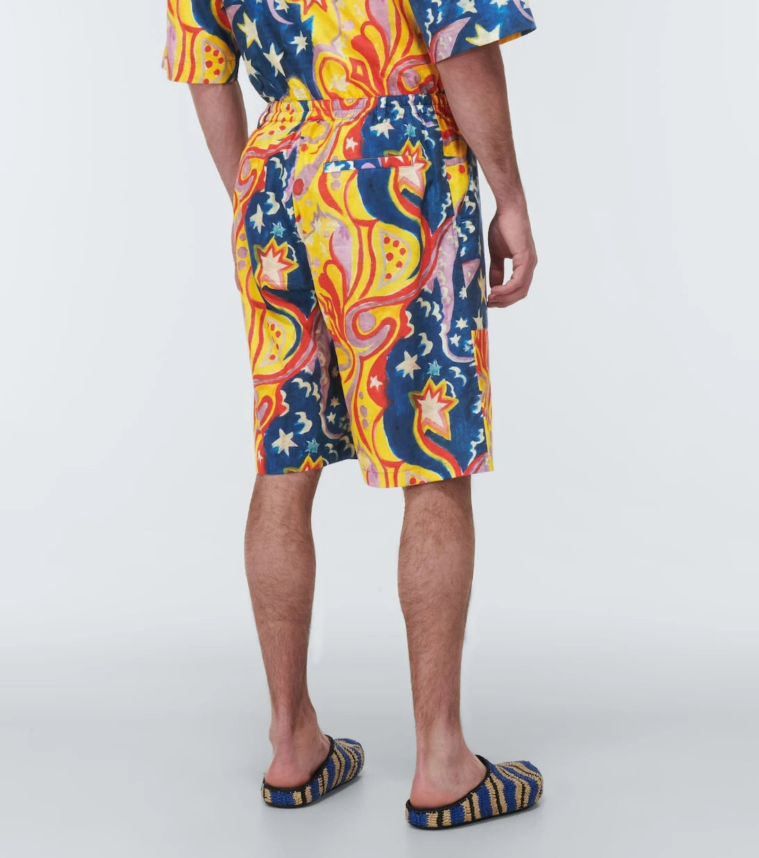 Marni - x No Vacancy Inn printed cotton shorts