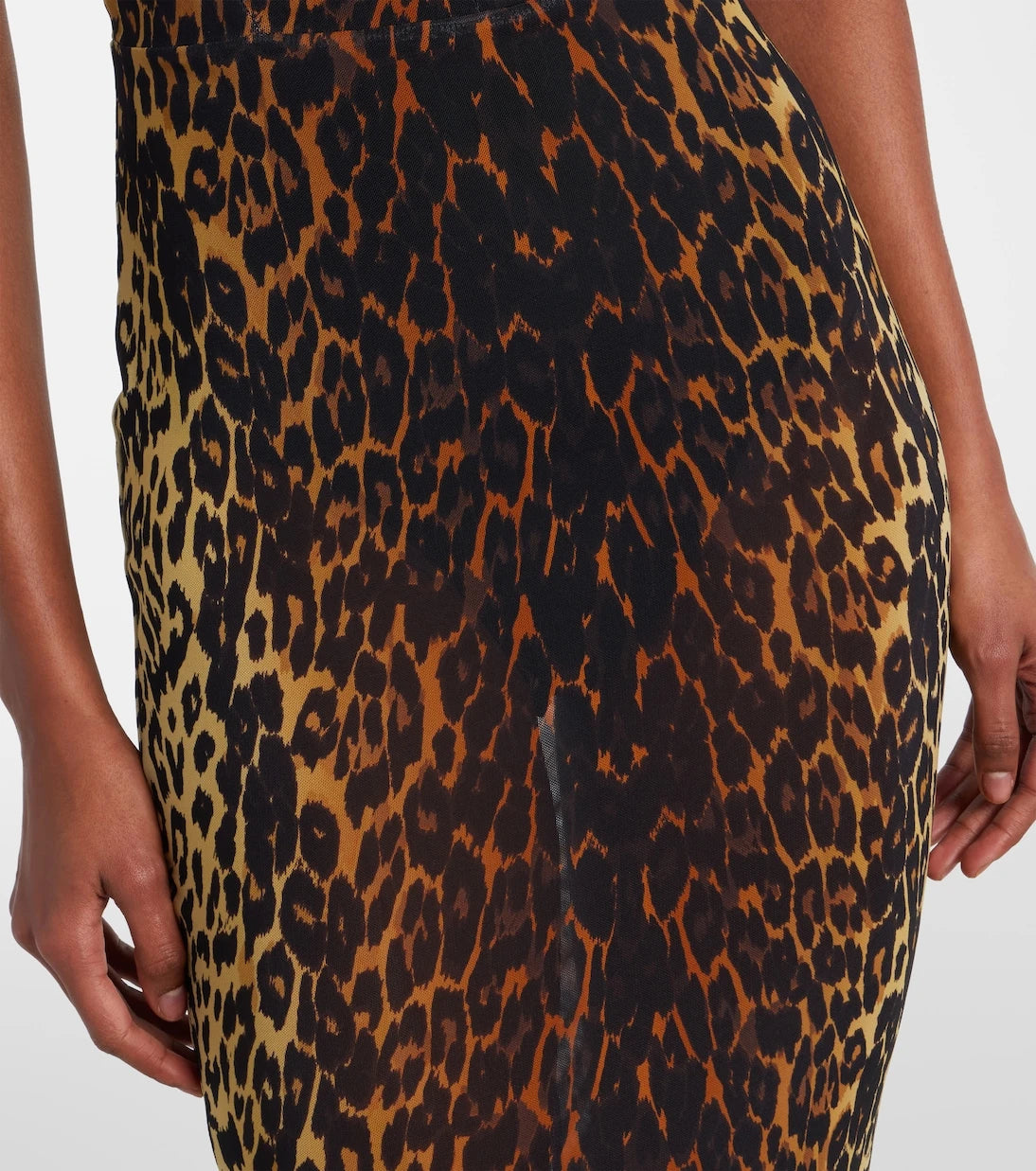 Alex Perry - Leopard-print mesh gown