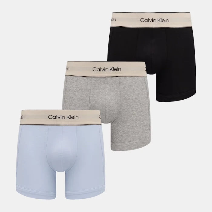Calvin Klein Underwear боксерки мъжки от памук с еластан 3 броя