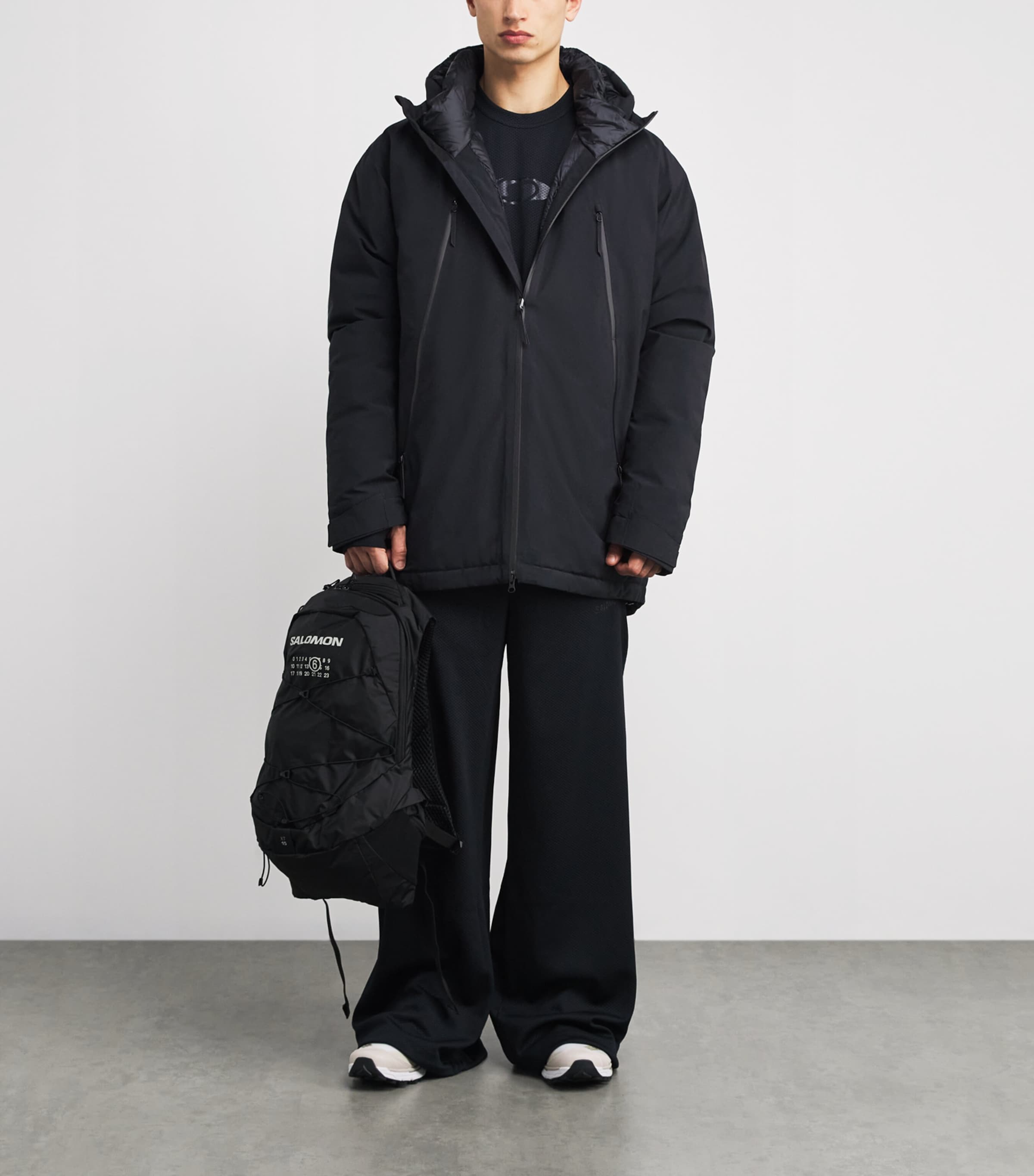 MM6 Maison Margiela Black x Salomon Technical Down Jacket