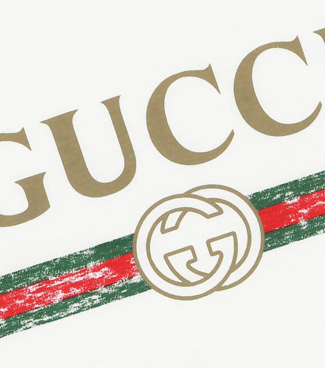 Gucci Kids - تي شيرت قطني بشعار العلامة التجارية